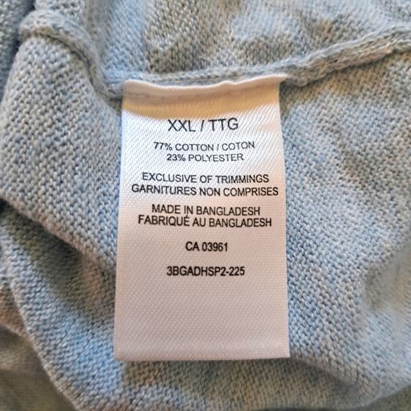 NWT Denver Hayes Sweater Women's XXL Blue Long Sleeved Knit Lightweight - Picture 5 of 9